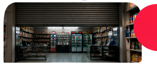 Tienda cerrada